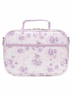 Purple Floral Insulated Lunch Bag